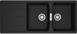 Franke Centro gránit mosogató 116x50 cm fekete 114.0710. 232 (1140710232)