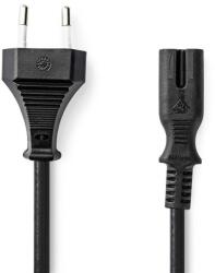 Nedis tápkábel - európai csatlakozó - IEC-320-C7 5m fekete (PCGP11040BK50) (PCGP11040BK50)