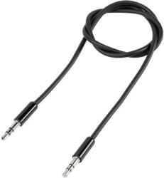 SpeaKa Jack Audio Csatlakozókábel [1x Jack dugó, 3, 5 mm-es - 1x Jack dugó, 3, 5 mm-es] 1.00 m Fekete SuperSoft köpeny (SP-7870044)