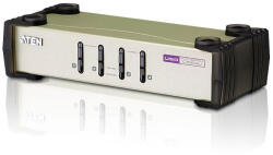 ATEN 4-Port PS/2-USB VGA KVM Switch + Kábel (CS84U-AT) - haztartasibolt