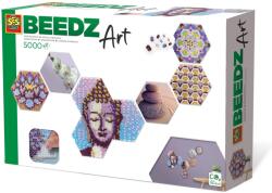 SES Creative Set margele de calcat Beedz Art - Zen cu placi hexagonale (06024)