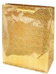 Creative Special hologram L 26x32x12 cm egyszínű arany sodort füles 71278