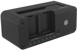 RaidSonic ICY BOX Docking & Clonstation for 1x2.5" / 3.5" to 1x M. 2 NVMe or M. 2 to M. 2, access 3drives as Docking, Host US (IB-2924MSCL-C31)