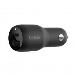 Belkin Belkin BOOST CHARGE 37w - 25w USB-C + 12w USB-A PD PPS Dual Car Charger - Black (CCB004BTBK)