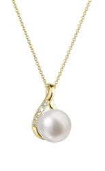 Evolution Group - Pavona Evolution Group Colier luxos de aur cu perlă naturală cu briliante 92PB00029