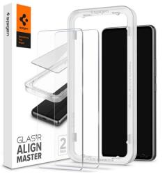 Spigen Samsung Galaxy A53 (SM-A536) 5G képernyővédő üveg 2db ( ujjlenyomatmentes, extra karcálló, színkiemelés) átlátszó (AGL04306)