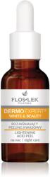FLOSLEK DermoExpert White&Beauty Gyengéd éjszakai peeling szérum az élénk bőrért 30 ml