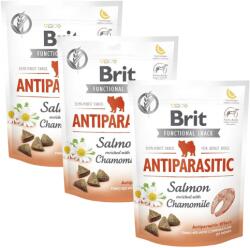 Brit Care Dog Functional snack antiparasitic 3x150 g recompense antiparazitare cu somon