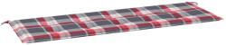 vidaXL piros kockás oxford szövet kerti padpárna 150 x 50 x 3 cm 314090 (314090)