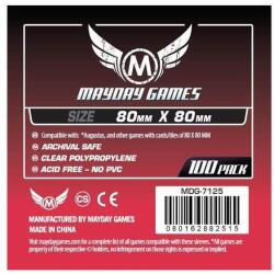 Mayday games Közepes négyzet kártyavédő 80 x 80 mm (100 db-os csomag) (MDG-7125) - reflexshop