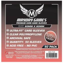 Mayday games Prémium közepes négyzet kártyavédő 80 x 80 mm (50 db-os csomag) (MDG-7145) - reflexshop