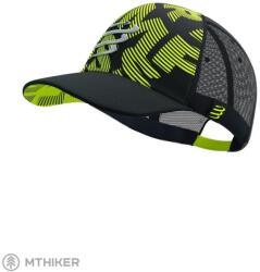 Compressport Trucker baseball sapka, flash black/fluo yellow