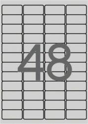 APLI Etikett, 45, 7x21, 2 mm, poliészter, idõjárásálló, kerekített sarkú, APLI, ezüst, 960 etikett/csomag (LCA10066) - tutitinta
