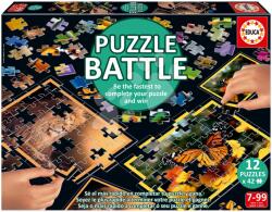 Educa Puzzle Battle Natura Educa 12 tipuri de puzzle 504 piese și 12 cărți cu imagini de la 7 ani (EDU20119) Puzzle
