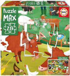 Educa Puzzle Ferma MAX Educa 28 piese mari de la 3 ani (EDU19955) Puzzle