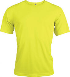 Proact Férfi póló Proact PA438 Men'S Short-Sleeved Sports T-Shirt -2XL, Fluorescent Yellow
