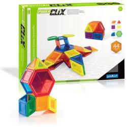 Guidecraft PowerClix Solids, set magnetic, 44 piese, Guidecraft (G9421) Jucarii de constructii magnetice
