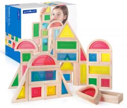 Guidecraft Rainbow Blocks set 30 piese, Guidecraft (G3016)