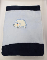 Bunny Baby Dupla Wellsoft Takaró Sötétkék Sünis 75X100