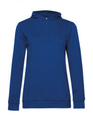 B&C Collection Női kapucnis hosszú ujjú pulóver B and C #Hoodie /women French Terry XS, Királykék