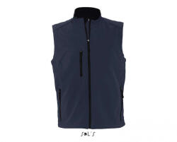 SOL'S Férfi kabát SOL'S SO46601 Sol'S Rallye Men - Sleeveless Softshell Jacket -XL, French Navy