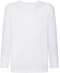 Fruit of the Loom Gyerek Pulóver Hosszú ujjú Fruit of the Loom Classic Set-In Sweat Kids - 116 (5-6), Fehér