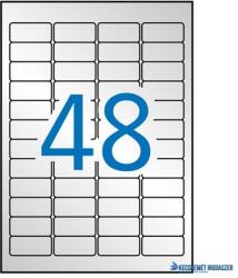 APLI Etikett, 45, 7x21, 2 mm, poliészter, időjárásálló, kerekített sarkú, APLI, ezüst, 960 etikett/csomag (LCA10066) - kecskemetirodaszer