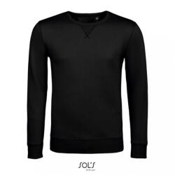 SOL'S Férfi pulóver SOL'S SO02990 Sol'S Sully - Men’S Round-neck Sweatshirt -S, Black