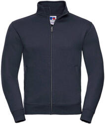 Russell Férfi pulóver hosszú ujjú Russell Europe Men's Authentic Sweat Jacket - S, Sötétkék (navy)