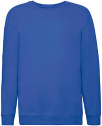 Fruit of the Loom Gyerek Pulóver Hosszú ujjú Fruit of the Loom Premium Set-In Sweat Kids - 116 (5-6), Királykék