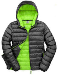 Result Férfi Kabát Kapucnis Hosszú ujjú Result Snow Bird Hooded Jacket -L, Fekete/Lime