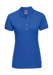 Russell Europe Női rövid ujjú galléros póló Russell Europe Ladies' Fitted Stretch Polo 2XL, Azur kék