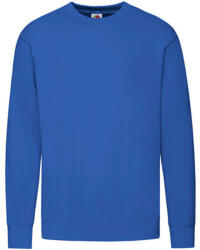 Fruit of the Loom Férfi pulóver hosszú ujjú Fruit of the Loom Lightweight Set-In Sweat - M, Királykék
