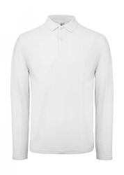 B and C Férfi hosszú ujjú galléros póló B and C ID. 001 LSL Polo 3XL, Fehér