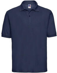 Russell Europe Férfi galléros póló rövid ujjú Russell Europe Polo Blended Fabric - 6XL, Sötétkék (navy)