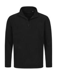 Stedman Férfi hosszú ujjú polár Stedman Fleece Half-Zip M, Opál fekete