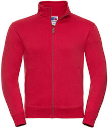 Russell Férfi pulóver hosszú ujjú Russell Europe Men's Authentic Sweat Jacket - S, Piros