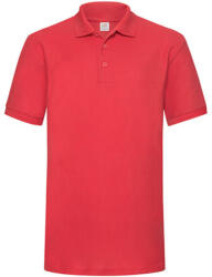 Fruit of the Loom Férfi Galléros póló Rövid ujjú Fruit of the Loom Heavyweight 65: 35 Polo - XL, Piros
