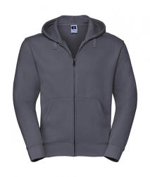 Russell Férfi kapucnis hosszú ujjú pulóver Russell Europe Men's Authentic Zipped Hood XS, Konvoj szürke