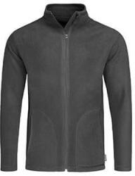 Stedman Férfi hosszú ujjú polár Stedman Fleece Jacket S, Szürke acél