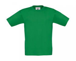 B&C Collection Csomag akciós póló (minimum 3 db) Gyerek rövid ujjú póló B and C Exact 150/kids T-Shirt 9/11 (134/146), Kelly zöld