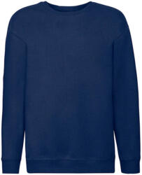 Fruit of the Loom Gyerek Pulóver Hosszú ujjú Fruit of the Loom Premium Set-In Sweat Kids - 164 (14-15), Sötétkék (navy)