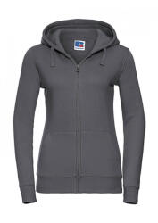 Russell Női kapucnis hosszú ujjú pulóver Russell Europe Ladies' Authentic Zipped Hood S, Konvoj szürke