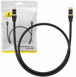 Baseus Cat8 Ethernet RJ45 hálózati kábel 40Gbps, 0, 5m fekete (B0013320A111-00) (B0013320A111-00)