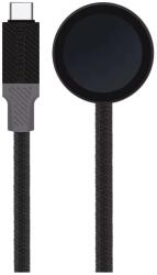 TACTICAL Recce 3.20 USB-C töltőkábel Apple Watch 1 / 2 / 3 / 4 / 5 / 6 / SE / 7 fekete-szürke (130384)