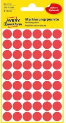 AVERY 3141 12mm 270db-os piros jelölőpont (3141)