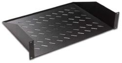 Lande LN-RAF-RMO-1U30-BL 19" 300mm mély 2 ponton rögzíthető fekete tálca (LN-RAF-RMO-1U30-BL)