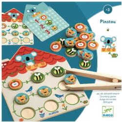 DJECO Pinstou - Csípd fel! képkirakó fajáték (DJ01627)