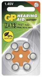 GP Batteries ELEM, gombelem nagyothalló készülékhez, ZA13, PR78, AC13, DA13, 6 db / bliszter (GP-ZA13)