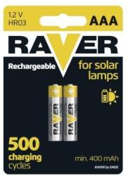 RAVER SOLAR NiMH akkumulátor HR03 (AAA) 2db/bliszter (EMOS-B7414)